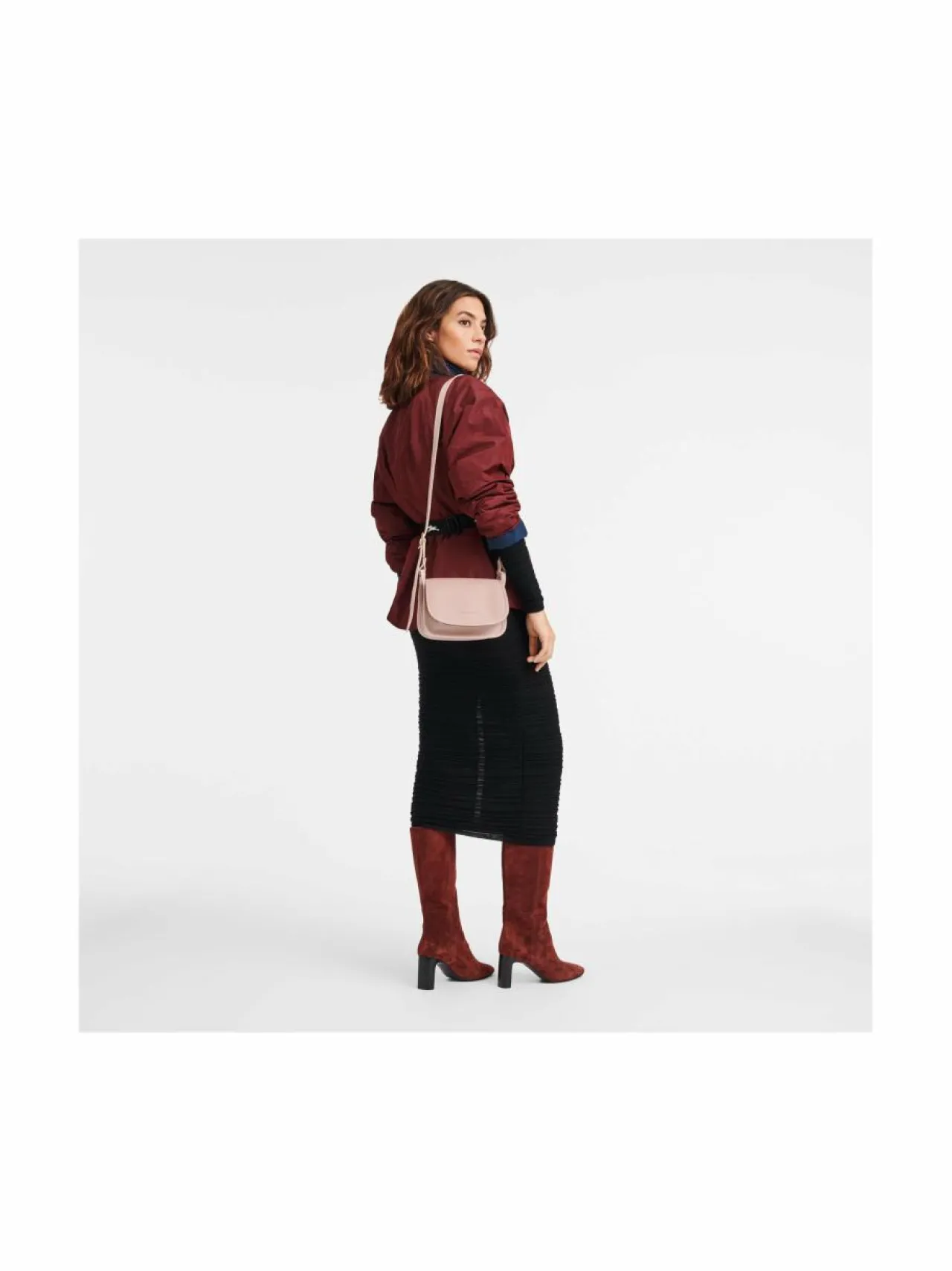 Olkalaukut<Longchamp Le Foulonné Cross Body S -nahkalaukku 542 NUDE