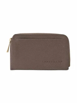 Lompakot & Kotelot<Longchamp Le Foulonné -korttikotelo 215 TAUPE