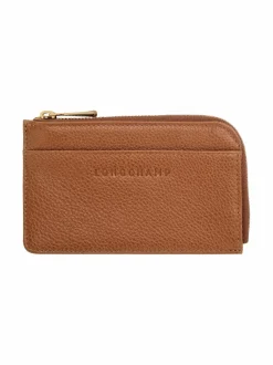 Lompakot & Kotelot<Longchamp Le Foulonné -korttikotelo 121 CARAMEL