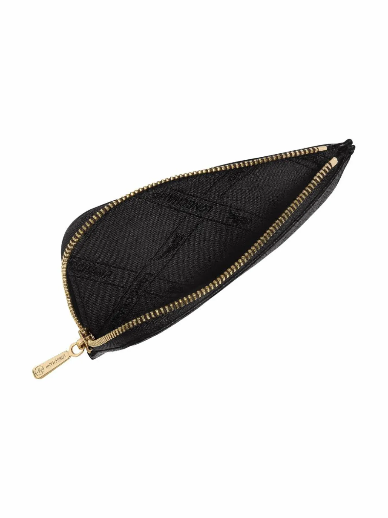 Lompakot & Kotelot<Longchamp Le Foulonné -nahkalompakko 001 BLACK