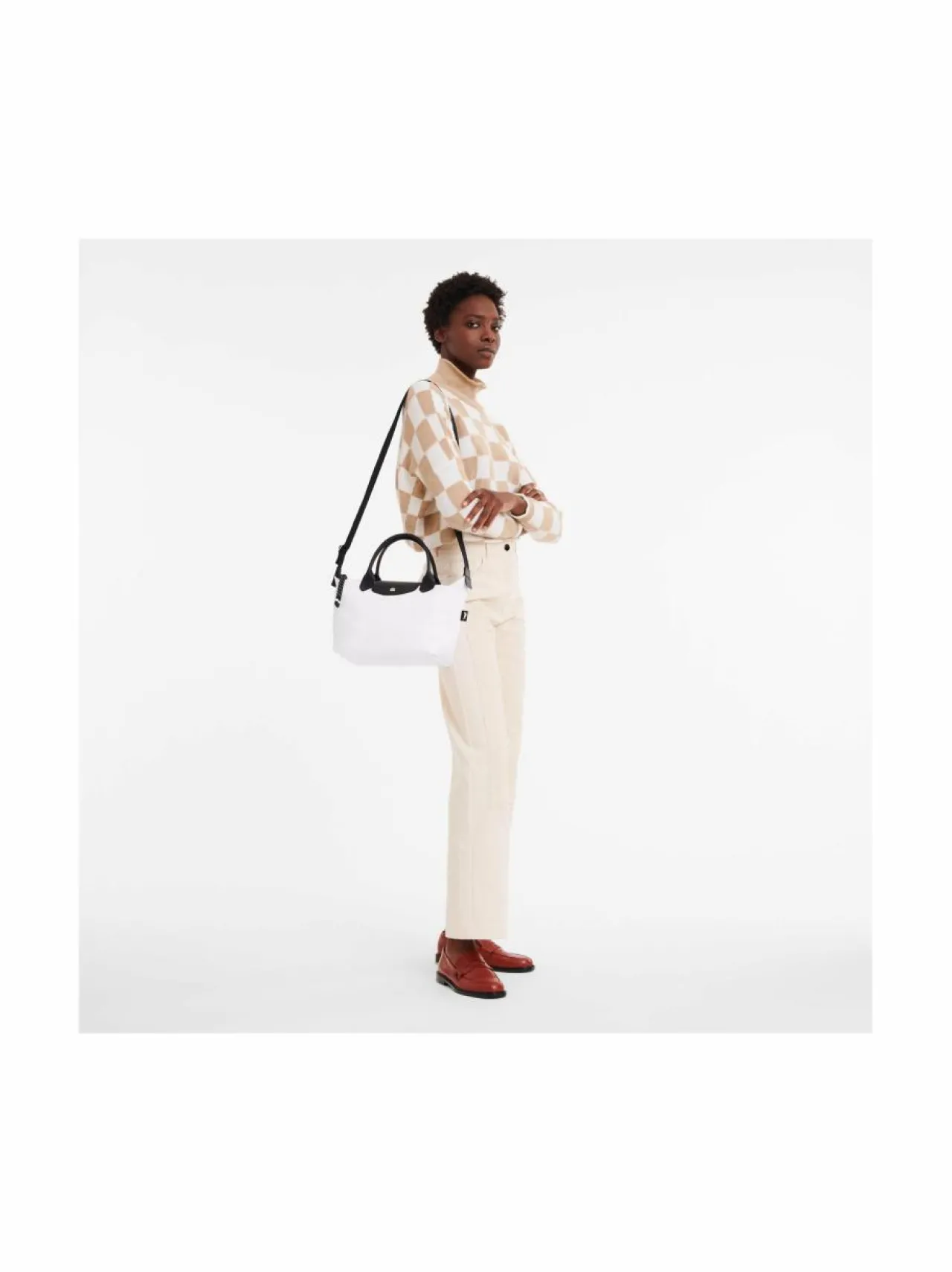 Käsilaukut<Longchamp Le Pliage Energy Top S -olkalaukku 007 WHITE