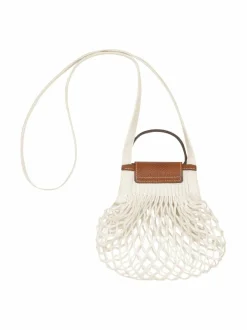 Pikkulaukut<Longchamp Le Pliage Filet Clutch XS -olkalaukku 037 ECRU
