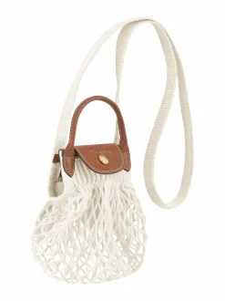 Pikkulaukut<Longchamp Le Pliage Filet Clutch XS -olkalaukku 037 ECRU