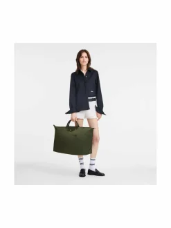 Shopperit<Longchamp Le Pliage Green M Travel -kokoontaitettava laukku, 42 L 479 FOREST