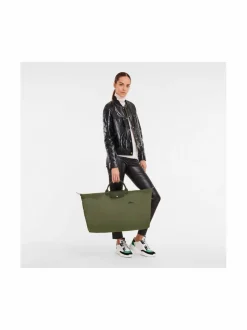 Shopperit<Longchamp Le Pliage Green M Travel -kokoontaitettava laukku, 42 L 479 FOREST
