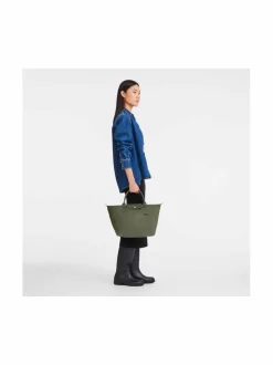 Longchamp Le Pliage Green Top S -kokoontaitettava käsilaukku^ Käsilaukut