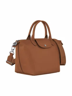 Käsilaukut<Longchamp Le Pliage Xtra Top S -nahkalaukku 504 COGNAC