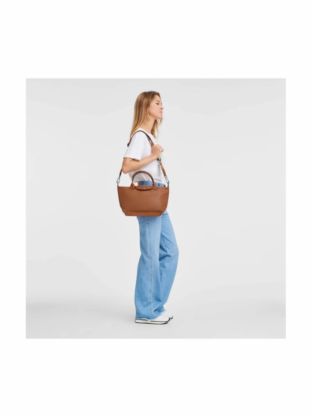 Käsilaukut<Longchamp Le Pliage Xtra Top S -nahkalaukku 504 COGNAC