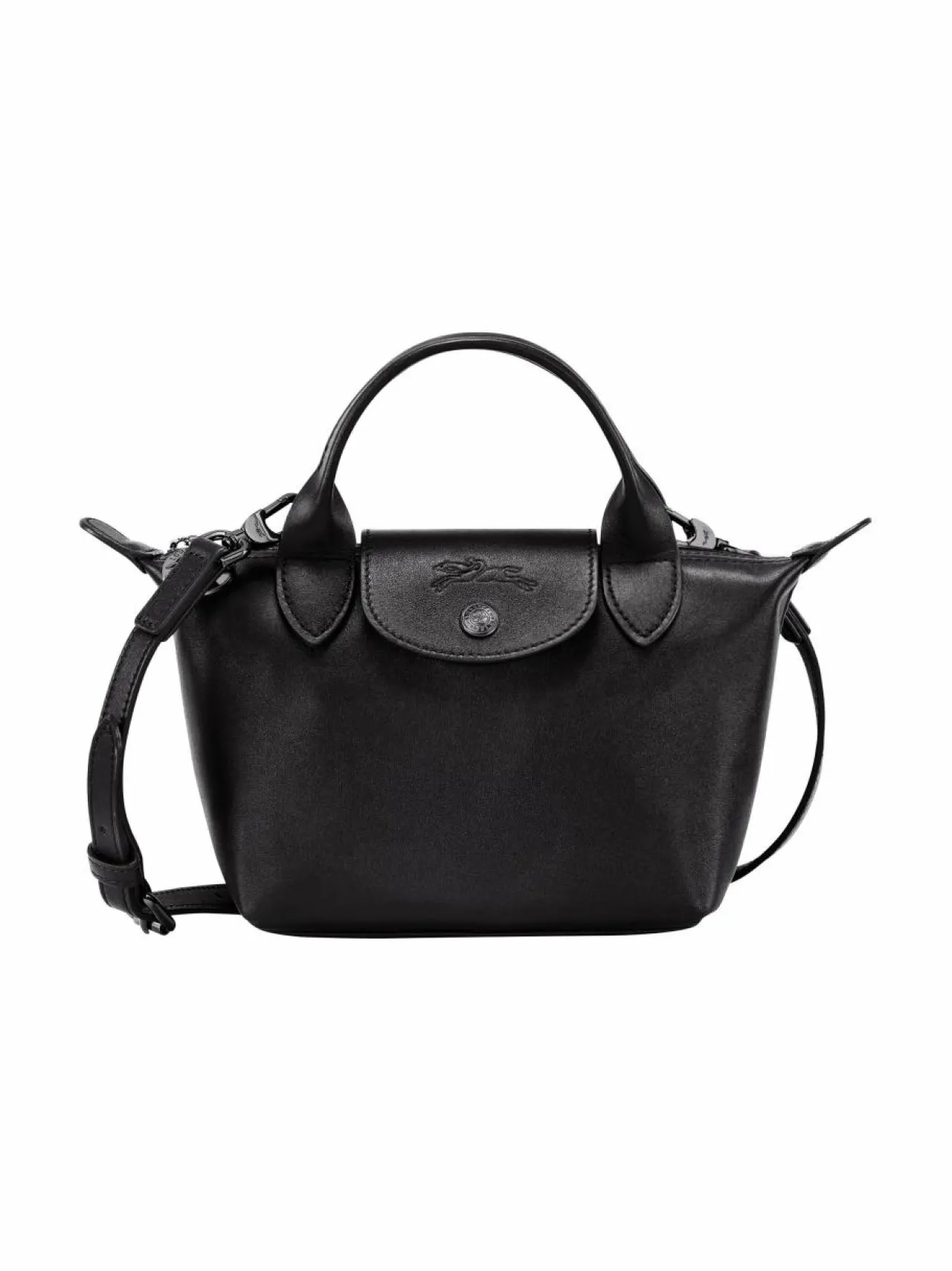 Käsilaukut<Longchamp Le Pliage Xtra Top XS-nahkalaukku 001 BLACK
