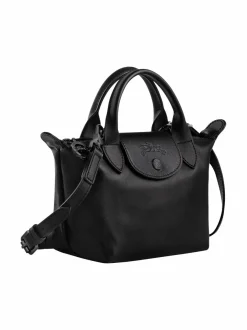 Käsilaukut<Longchamp Le Pliage Xtra Top XS-nahkalaukku 001 BLACK