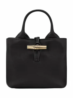 Käsilaukut<Longchamp Le Roseau Sleek Top Handle -käsilaukku 001 BLACK
