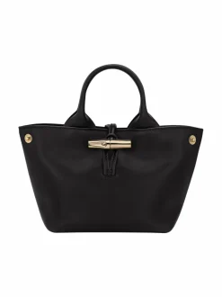 Käsilaukut<Longchamp Le Roseau Sleek Top Handle -käsilaukku 001 BLACK