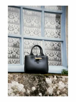 Käsilaukut<Longchamp Le Roseau Sleek Top Handle -käsilaukku 001 BLACK