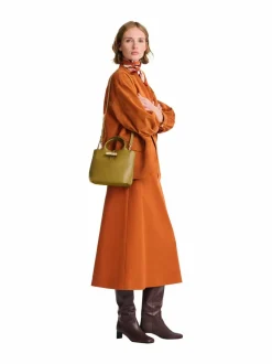 Käsilaukut<Longchamp Le Roseau Sleek Top Handle -laukku 510 OLIVE