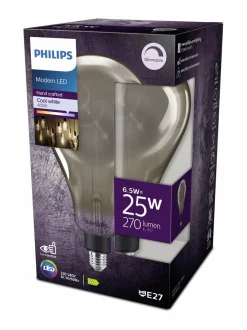 Lamput<Philips LED Giant Smoky Dimmable 6,5W E27 A160 -lamppu GREY