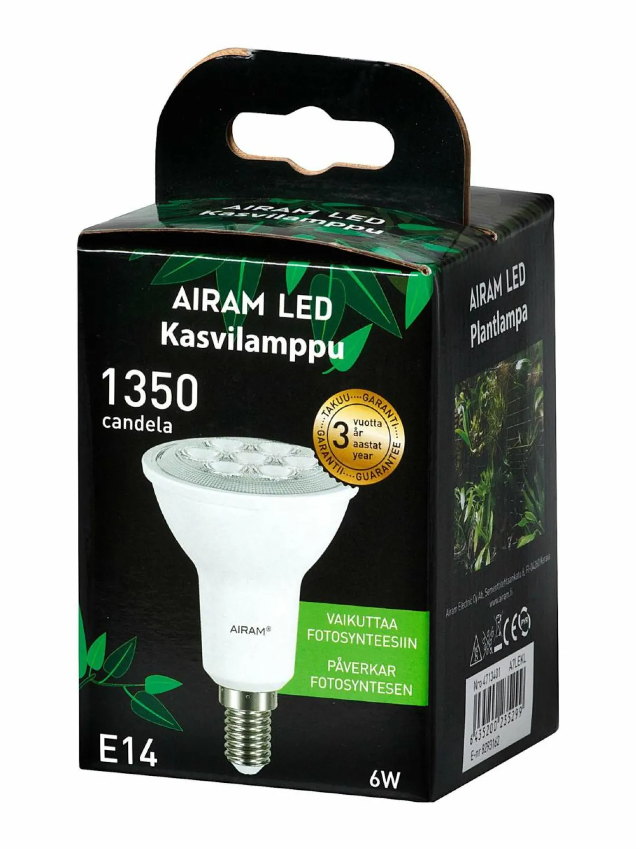 Airam Led Plant E14 6W -lamppu^ Lamput
