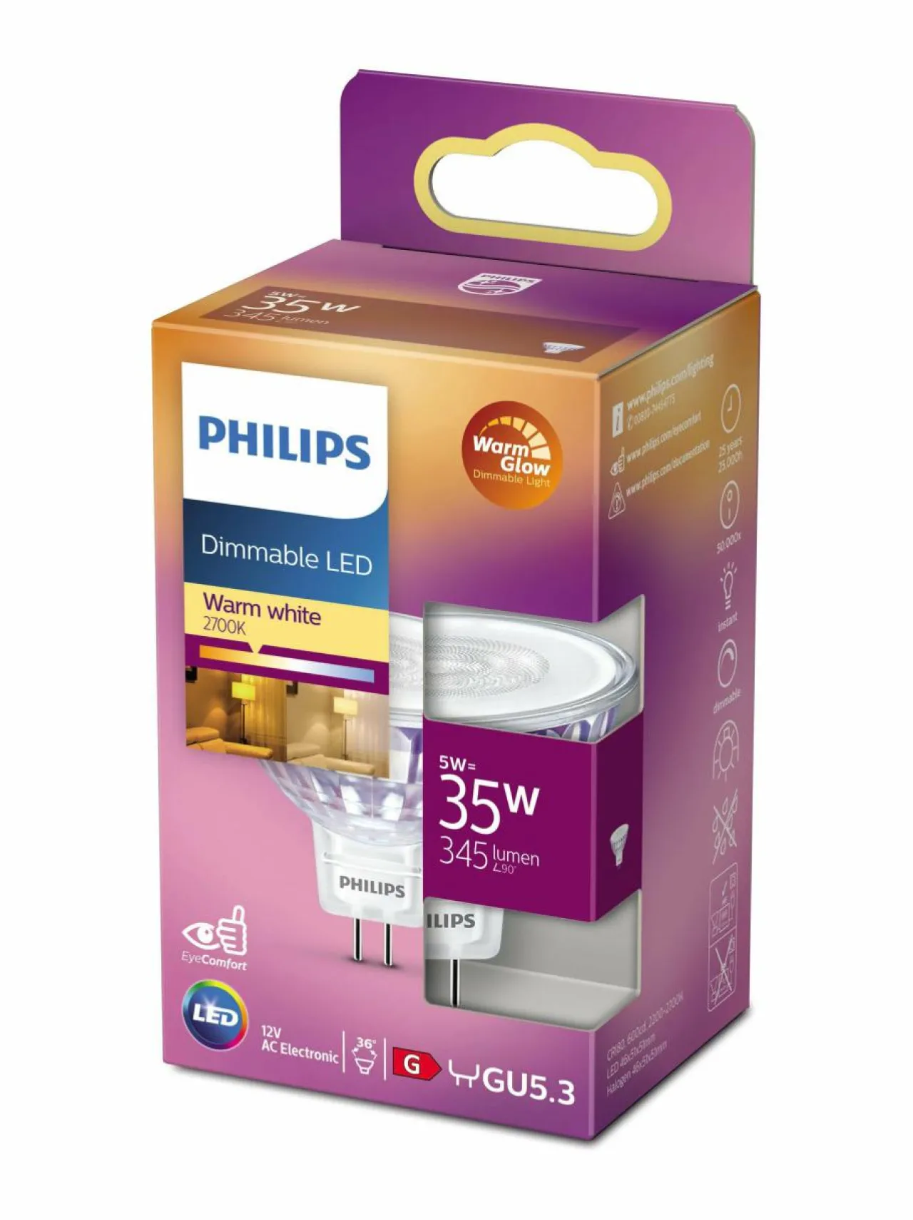 Philips LED 35W GU5.3 -spottilamppu^ Lamput