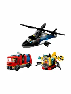 LEGO CITY Helikopteri, paloauto ja sukellusvene yhdessä 60462^ Rakennussarjat