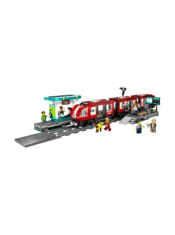 Rakennussarjat<LEGO CITY Keskikaupungin pikaratikkapysäkki 60423
