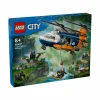 Rakennussarjat<LEGO CITY Viidakkotutkijan helikopteri leirissä 60437