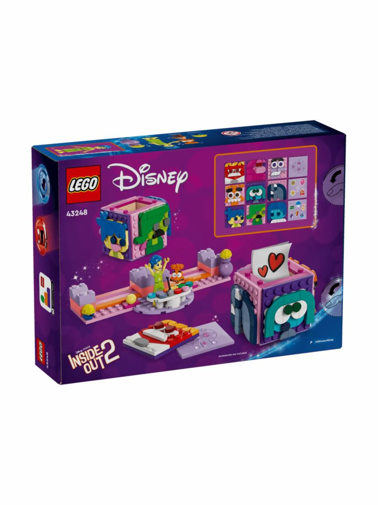 Rakennussarjat<LEGO DISNEY Inside Out 2 ‑tunnekuutiot 43248