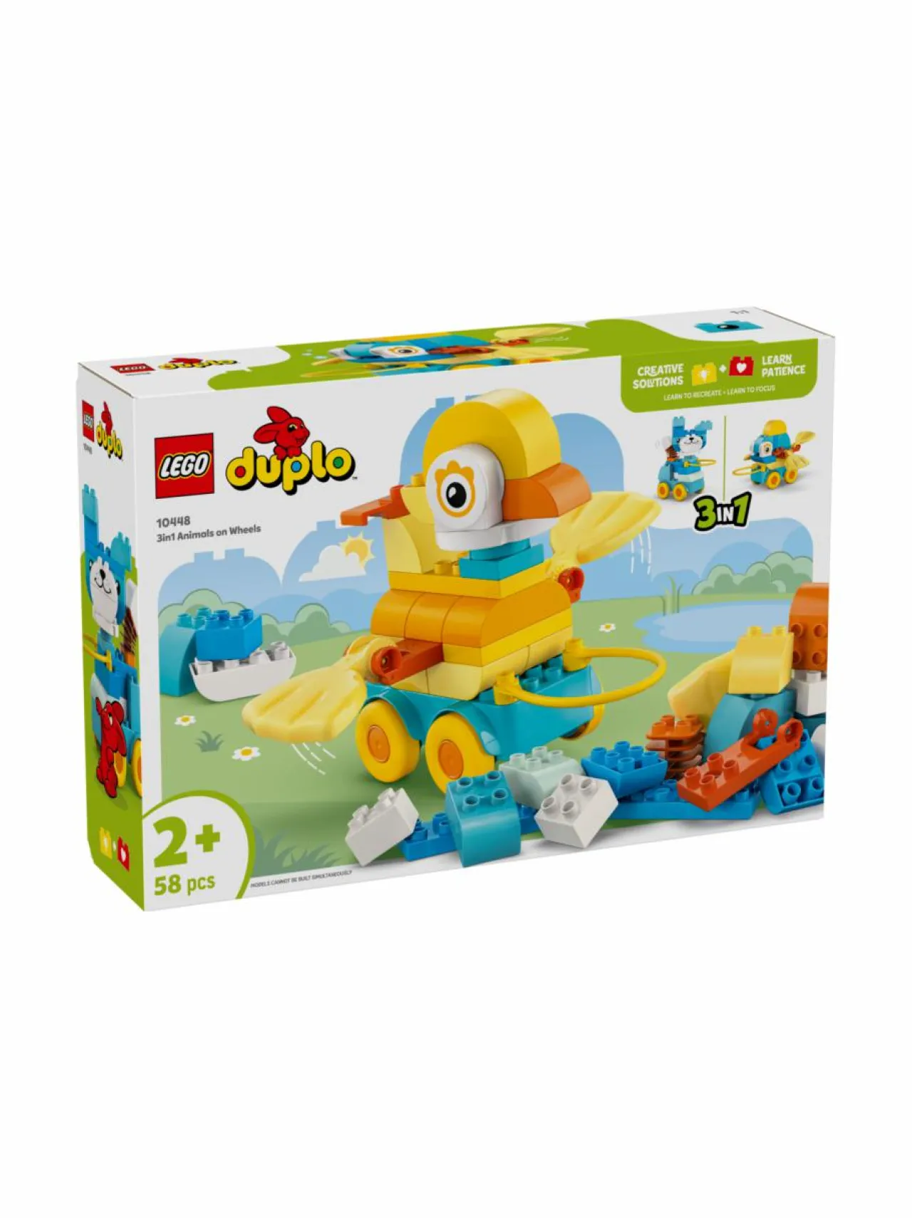 LEGO DUPLO Town Eläimiä pyörien päällä – 3in1-setti 10448^ Rakennussarjat