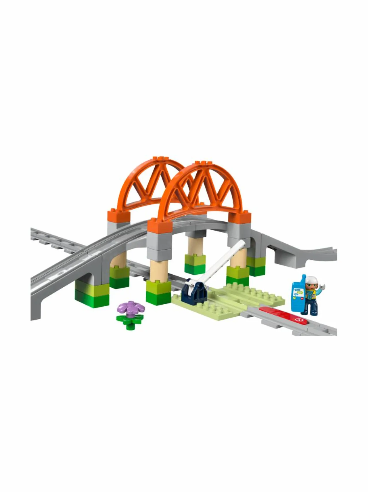 Rakennussarjat<LEGO DUPLO Town Silta ja raiteet ‑laajennussarja 10426
