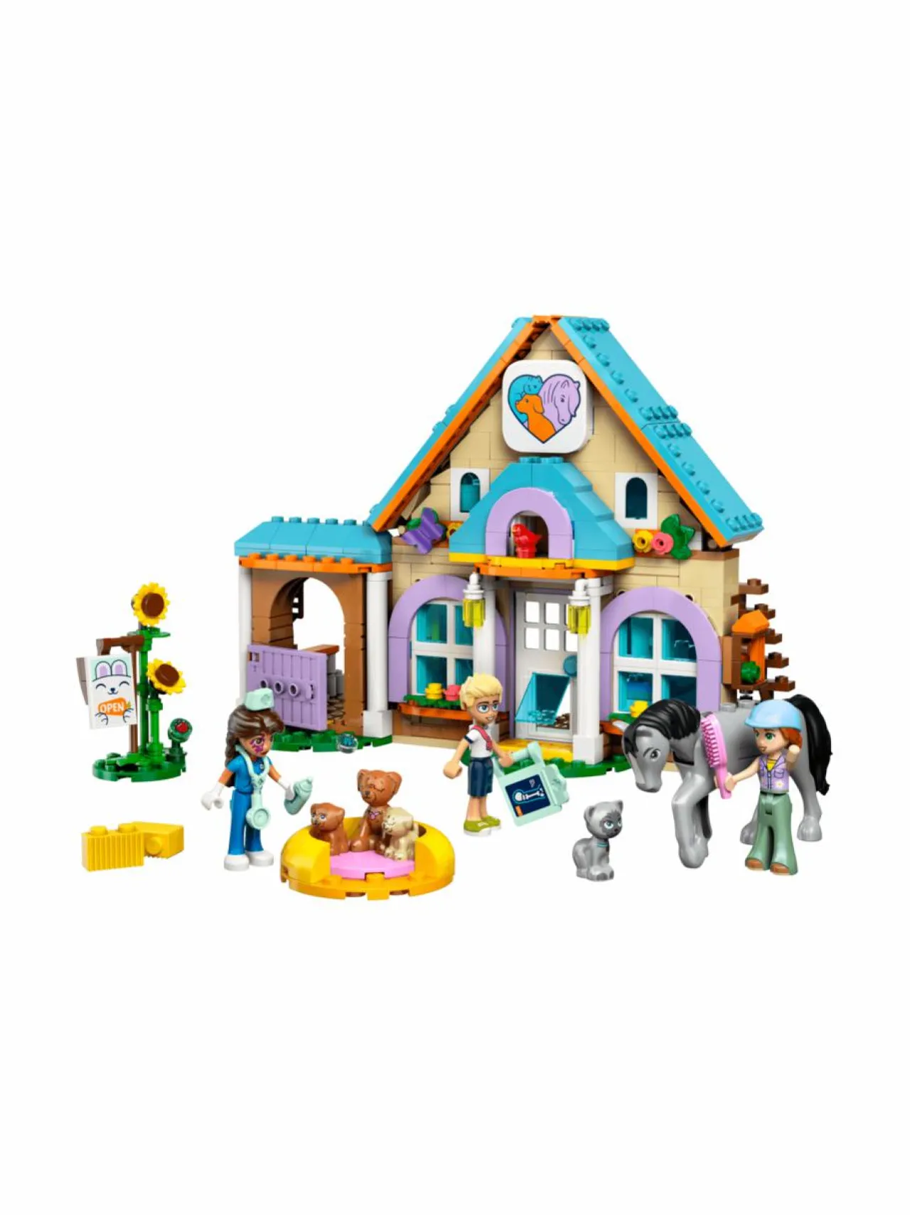 Rakennussarjat<LEGO FRIENDS Hevos‑ ja lemmikkisairaala 42651