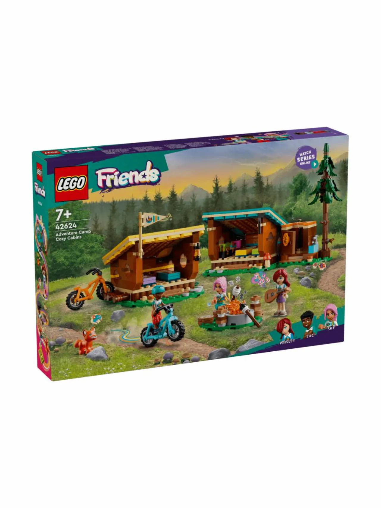 Rakennussarjat<LEGO FRIENDS Seikkailuleirin mukavat laavut 42624