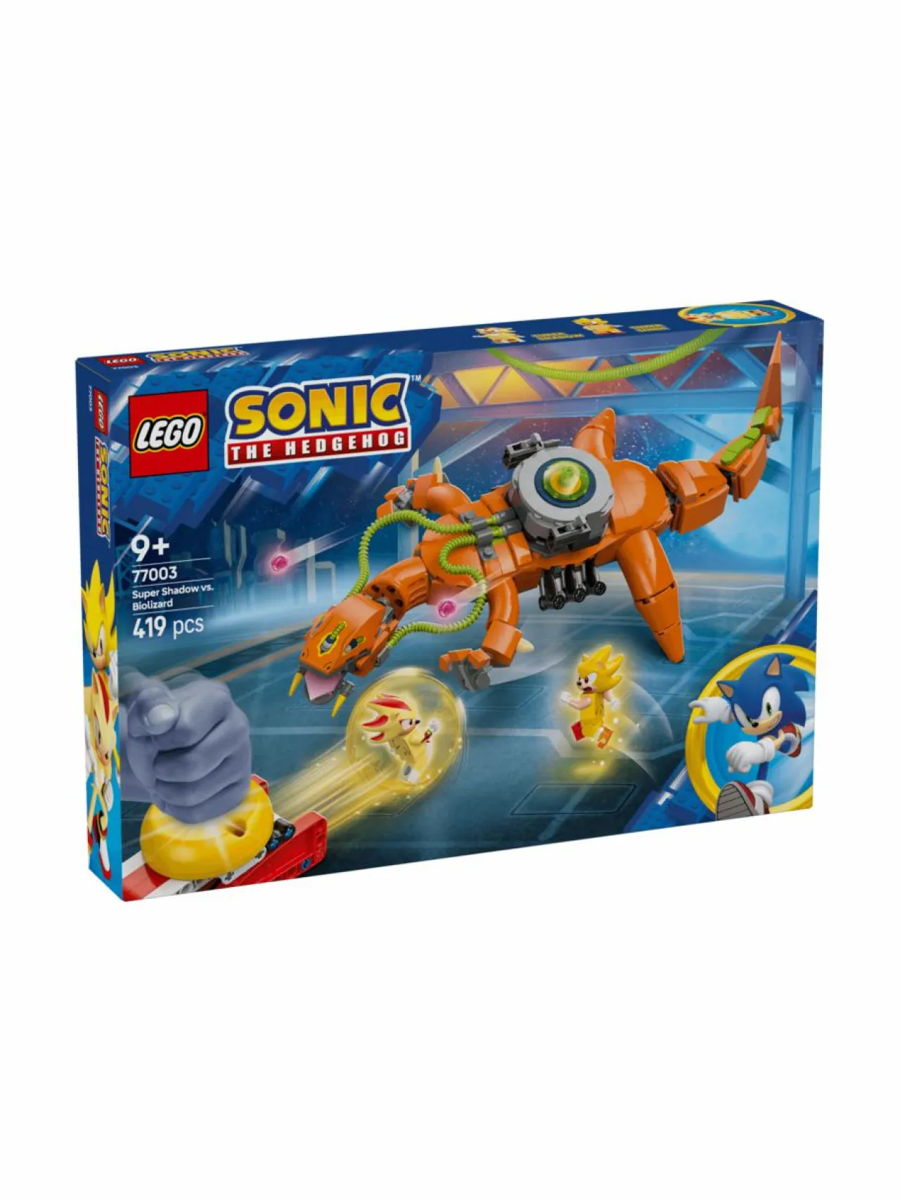 LEGO SONIC THE HEDGEHOG LEGO Sonic Super Shadow vastaan Biolizard 77003^ Rakennussarjat