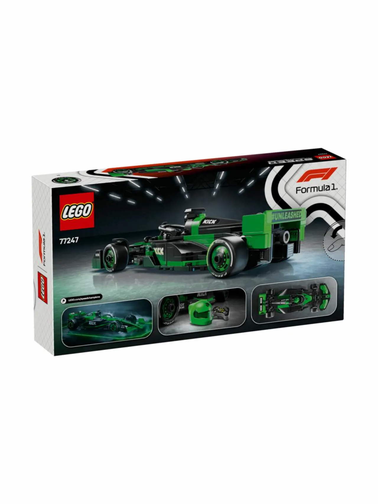 Rakennussarjat<LEGO SPEED CHAMPIONS KICK Sauber F1® Team C44 ‑kilpa-auto 77247