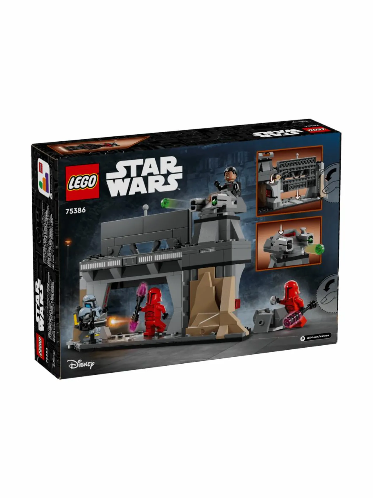 LEGO STAR WARS Paz Vizsla™ ja Moff Gideon™ taistelussa 75386^ Rakennussarjat
