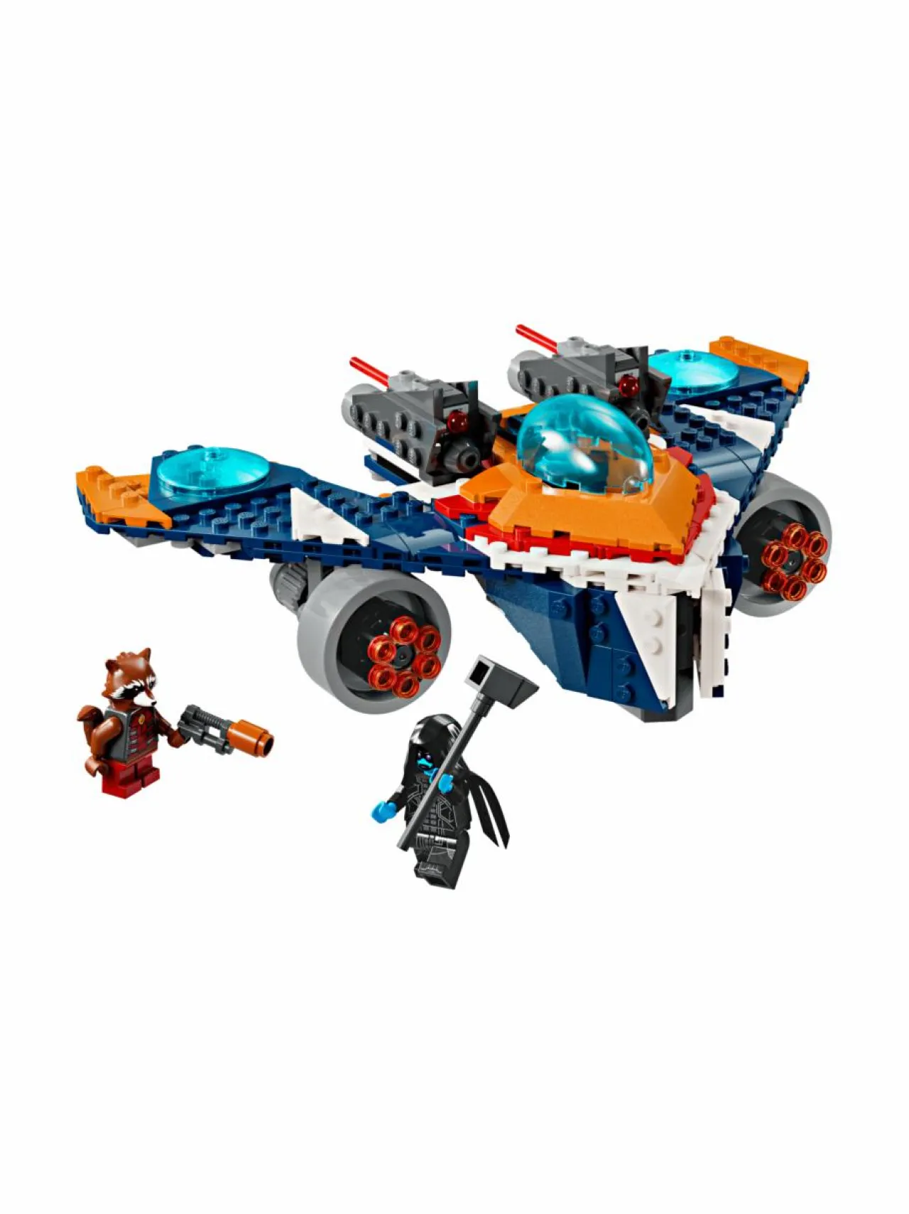 Rakennussarjat<LEGO SUPER HEROES Rocketin Warbird vastaan Ronan 76278