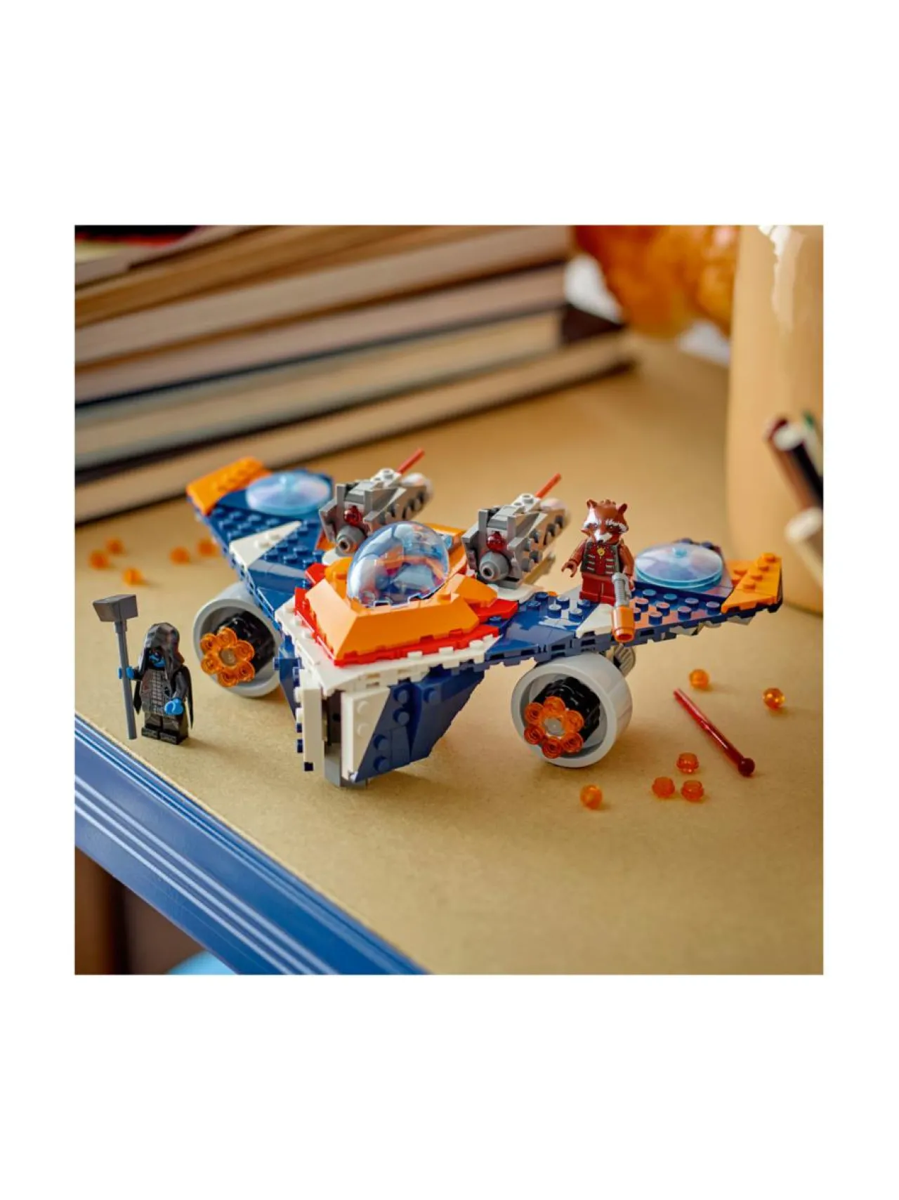 Rakennussarjat<LEGO SUPER HEROES Rocketin Warbird vastaan Ronan 76278