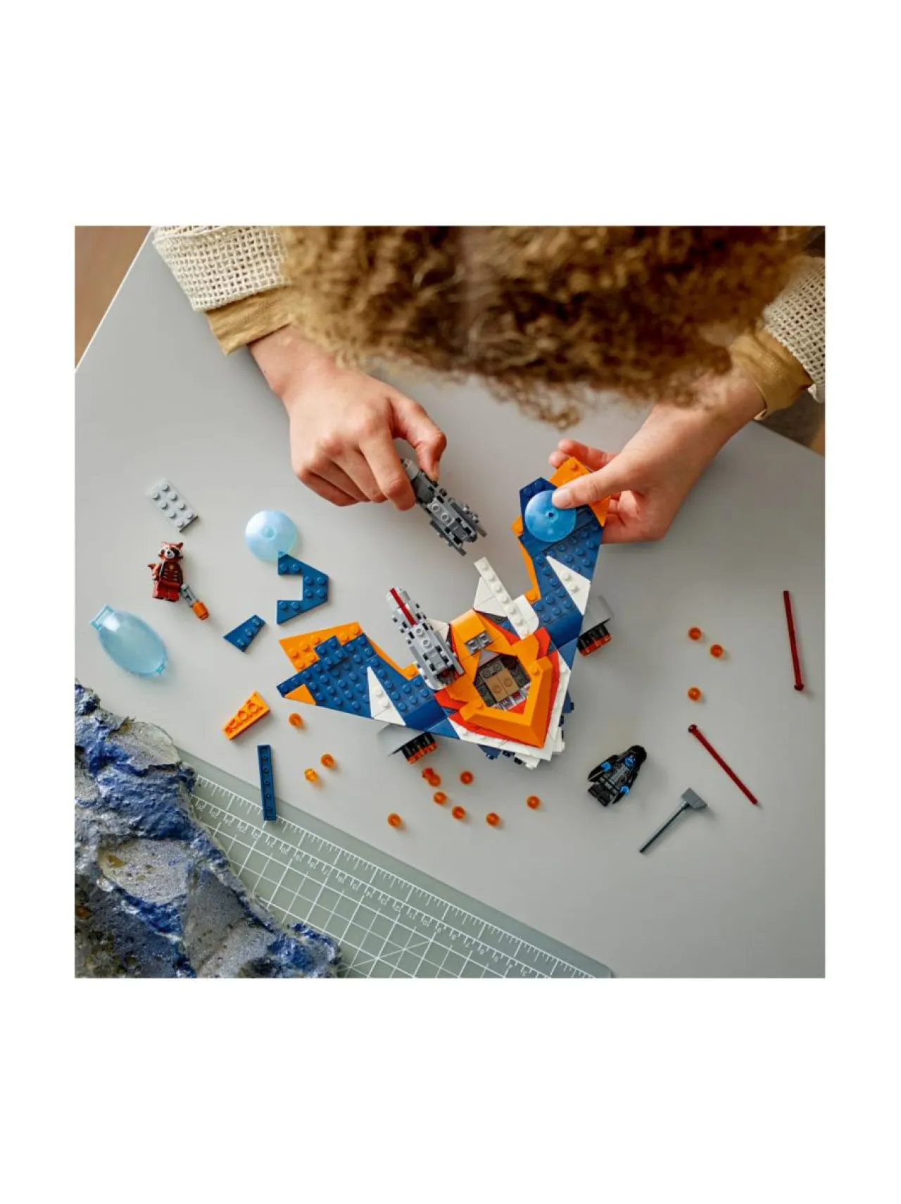 Rakennussarjat<LEGO SUPER HEROES Rocketin Warbird vastaan Ronan 76278