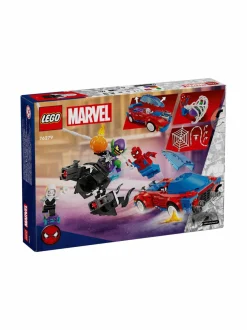 LEGO SUPER HEROES Spider-Manin kilpa-auto ja Venomin Vihreä Menninkäinen 76279^ Rakennussarjat