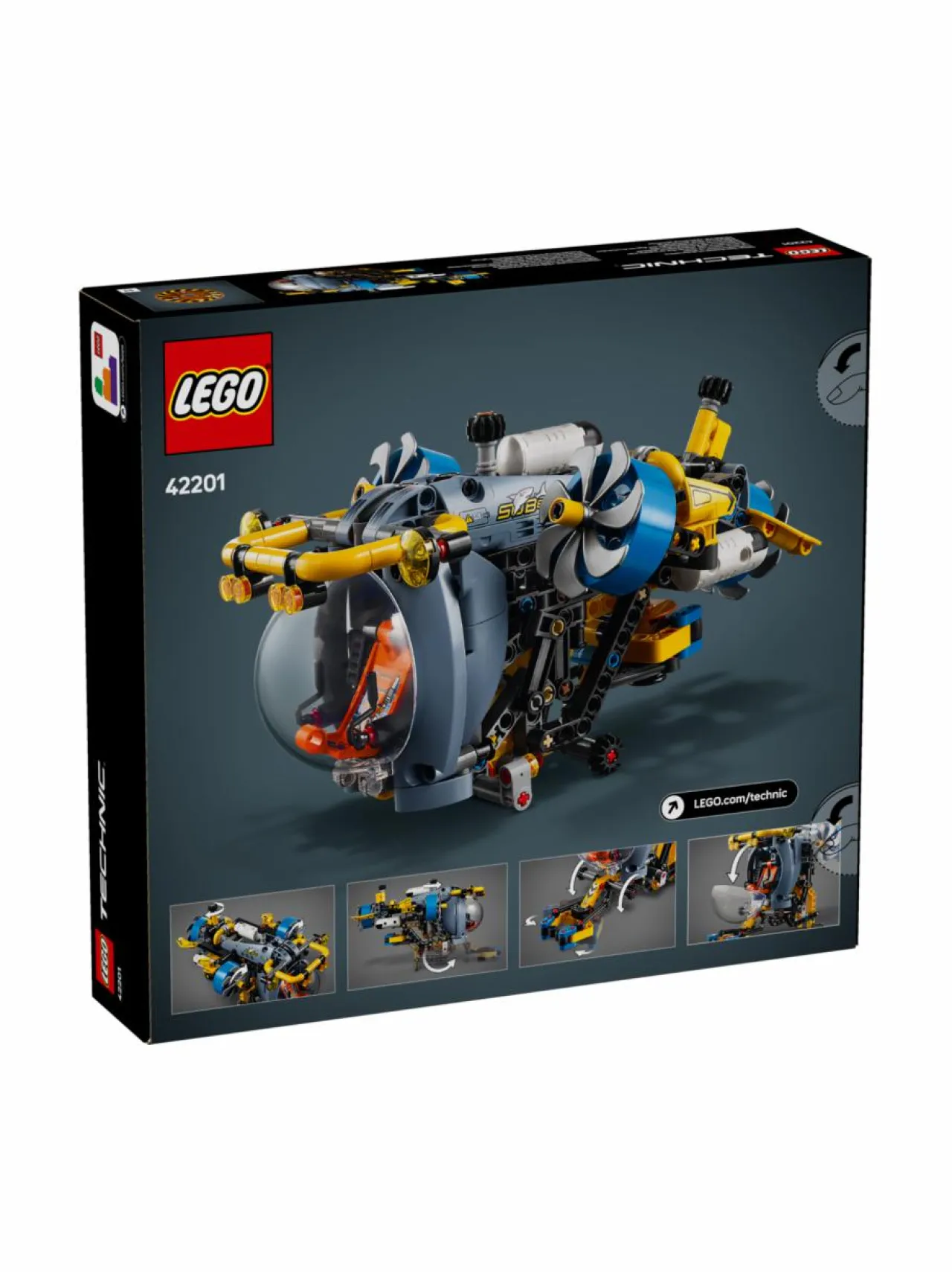 LEGO TECHNIC Syvänmeren tutkimussukellusvene 42201^ Rakennussarjat