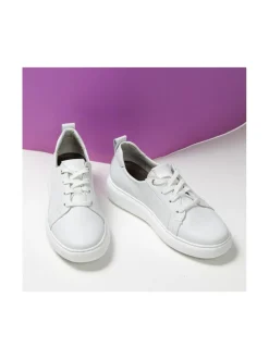 Tennarit & Sneakerit<Pomar LEIMU Naisten sneakerit WHITE NAPPA/WHT SOLE