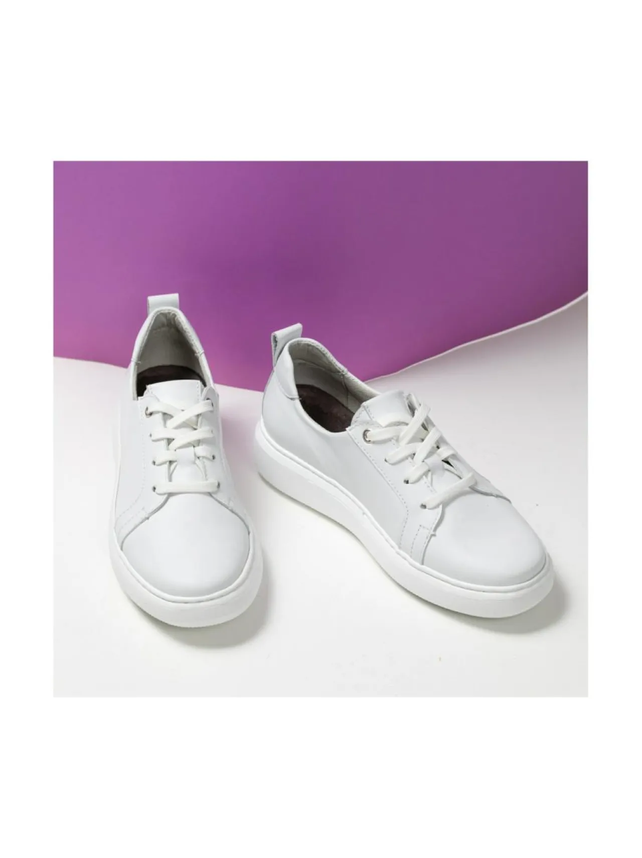 Tennarit & Sneakerit<Pomar LEIMU Naisten sneakerit WHITE NAPPA/WHT SOLE