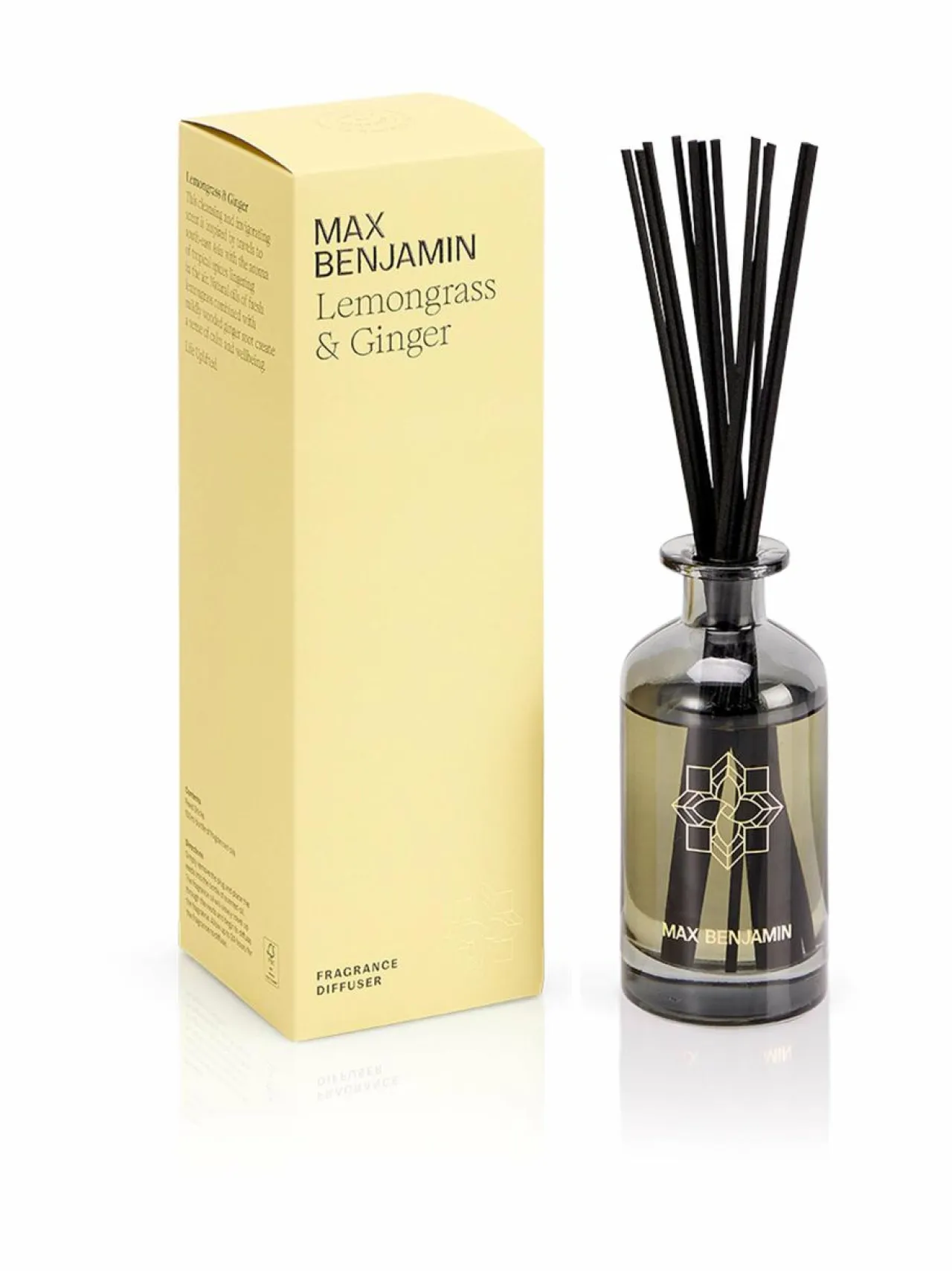 Huonetuoksut & Tuoksukynttilät<Max Benjamin Lemongrass & Ginger -huonetuoksu LIGHT YELLOW