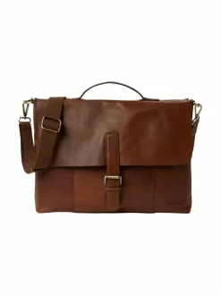 Laukut<SDLR Ålesund Messenger -nahkalaukku 0046 0046MIDBROWN