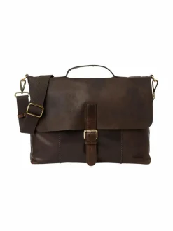 Laukut<SDLR Ålesund Messenger -nahkalaukku 0004 0004DK.BROWN
