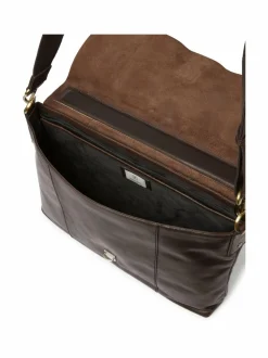 Laukut<SDLR Ålesund Messenger -nahkalaukku 0004 0004DK.BROWN