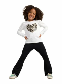 Lindex Leveälahkeiset punto-leggingsit^ Collegehousut & Leggingsit|Collegehousut & Leggingsit