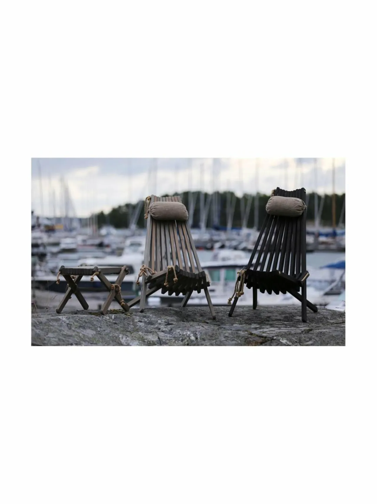 Puutarhakalusteet & Pehmusteet<Ecofurn Lilli-rahi/sivupöytä HARMAA