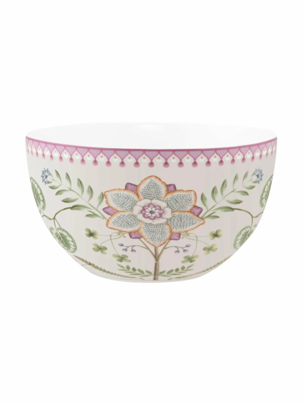 Lautaset & Kulhot<PIP Studio Lily&Lotus -posliinikulho 18 cm WHITE