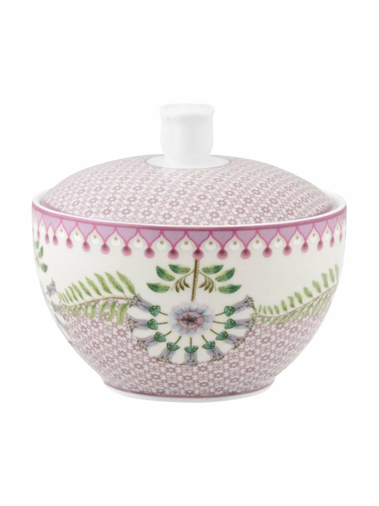 Tarjoiluastiat<PIP Studio Lily&Lotus Tiles -sokerikko 300 ml LILAC