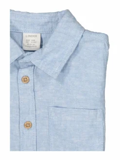 Paidat<Lindex Linen Blend -kauluspaita 9981 LT DUSTY BLUE