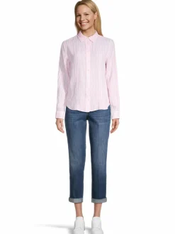 Paidat & Puserot<GANT Linen Striped -paita 627 GERANIUM PINK