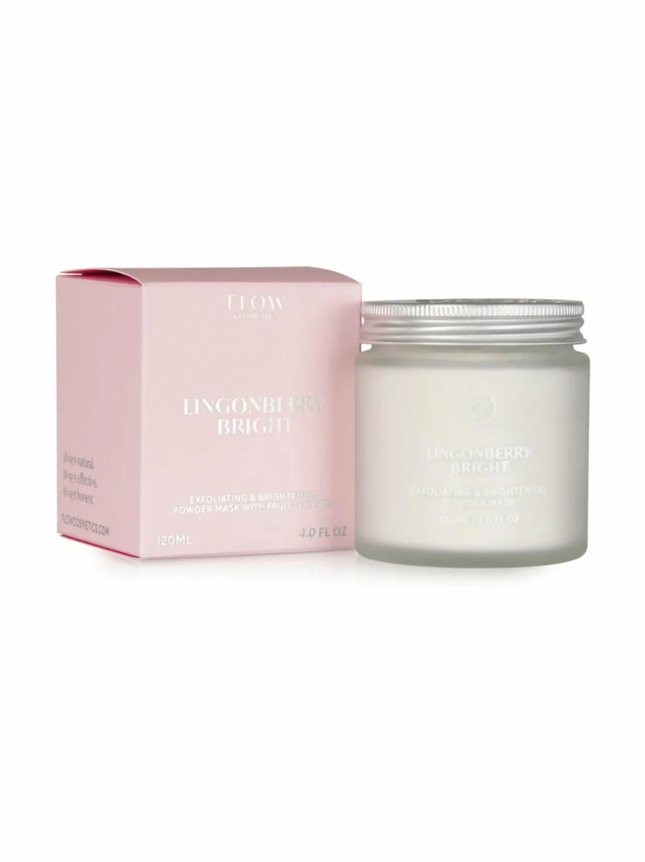 Flow Cosmetics Lingonberry Bright Enzyme Powder Mask -hedelmäentsyymikuorinta^ Kasvojenhoito